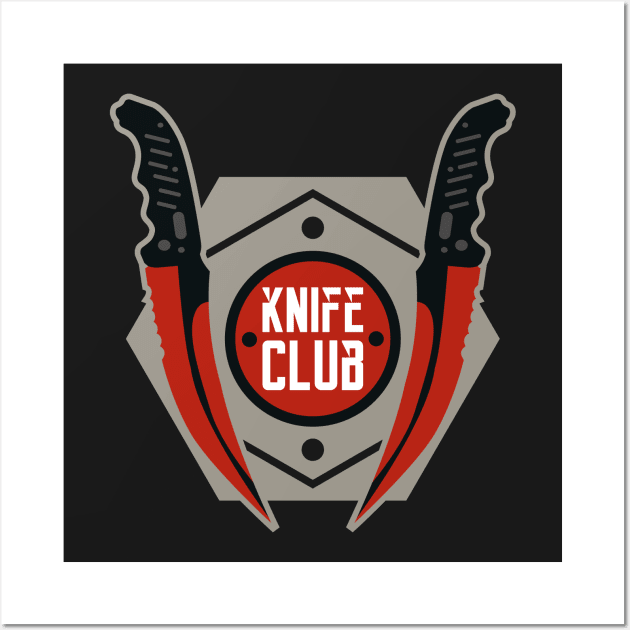 CSGO Knife Club - Flip Knife Wall Art by pixeptional